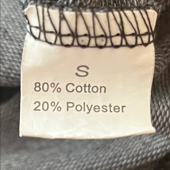 Gray 'MAMA' Crew Neck Sweatshirt in Raglan Style Cotton Blend | Size S Small - Picture 10 of 11